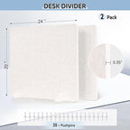 AMUSIGHT 2 Pack Acoustic Desk Dividers - Image 2