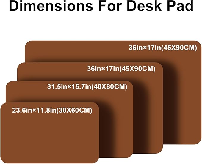 PU Leather Desk Pad Protector Gaming Mouse Pad Non Slip Desk Mat - Image 7