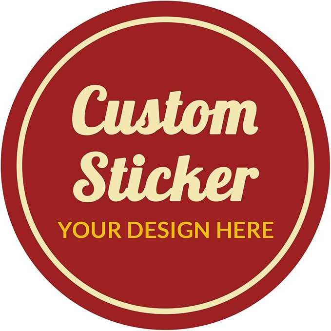 100-500 Pcs Custom Stickers Personalized Labels by Bemumley