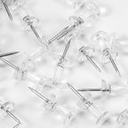 Yalis Push Pins 600 Count, Standard Clear Thumb Tacks Steel Point and Clear - Image 8