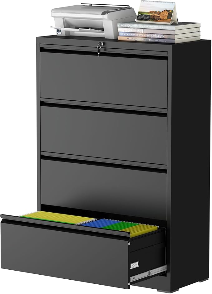 mysteeldepot 4 Drawer Lateral File Cabinet by Unknown