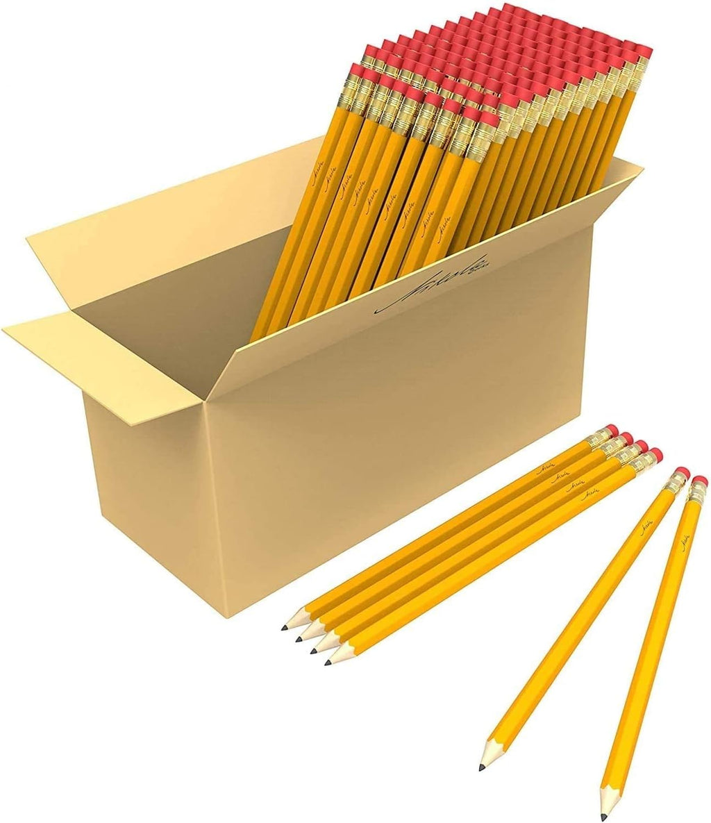 Nikola Works Bulk 650 Pack Premium Pre-Sharpened #2 HB Pencils USA Standard