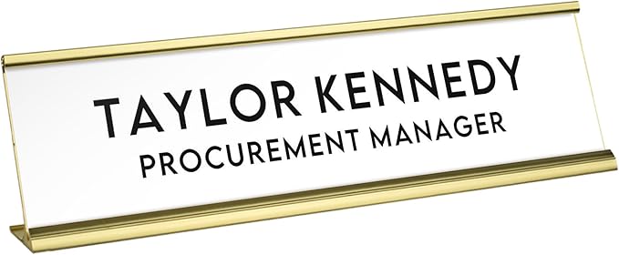 Custom Engraved Desk Plate | Personalized by 904Custom
