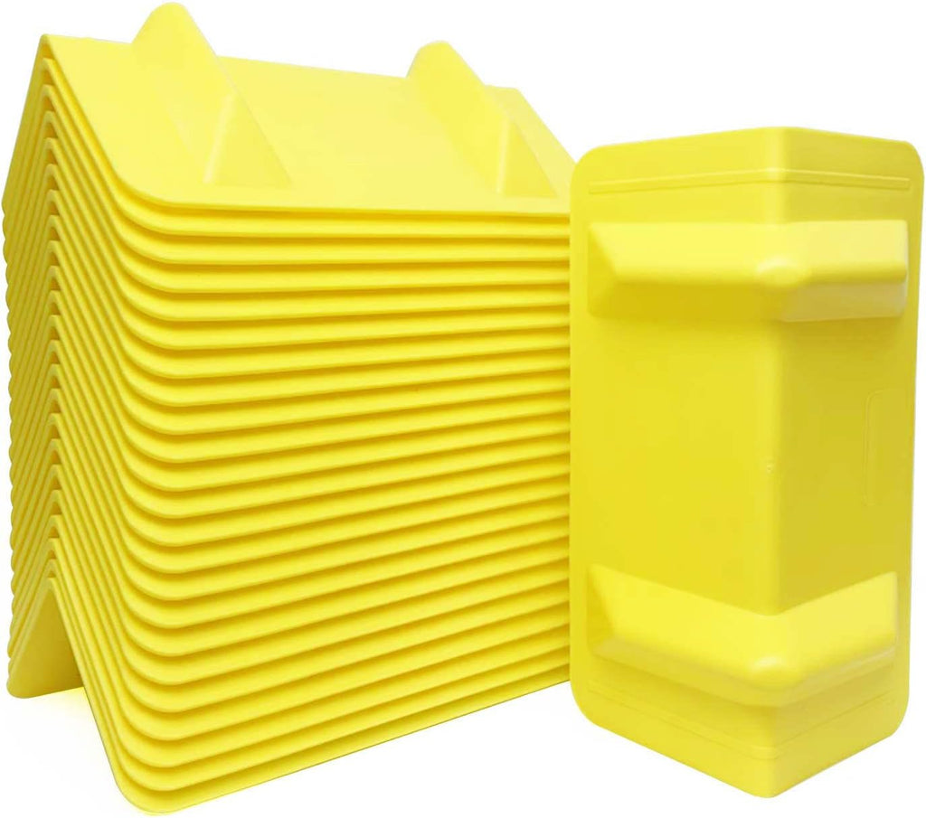 Flatbed Edge Protector Holder (24pcs, 10.6"L x 4.3"W) Tie Down Corner Strap Protector Heavy Duty Cargos Protector for Cargo Protection