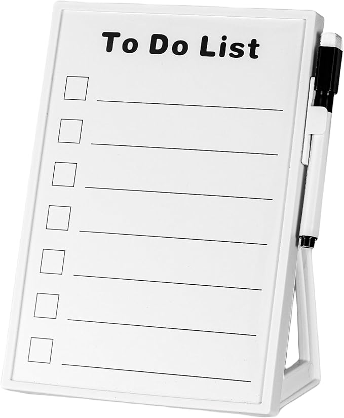 Desktop Dry Erase Board, Small Whiteboard by Unknown