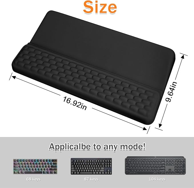 Ergonomic Keyboard Riser Holder Lifter Tray Computer Wrist Support Pad - Image 2