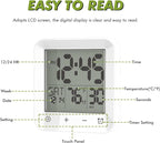 Wisoee Digital Shower Clock Waterproof, Bathroom Wall Clock Timer - Image 4