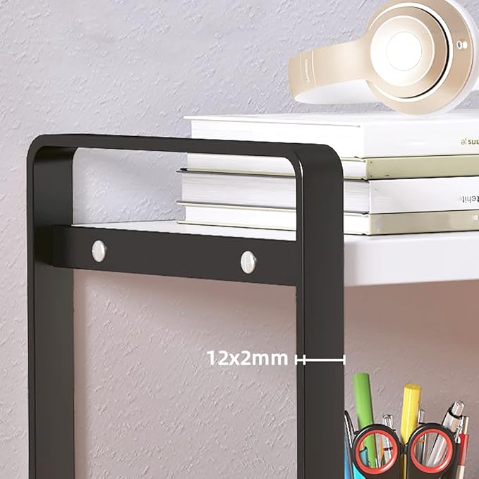 SIDIANBAN Desktop Organizer Shelf Office Storage Rack Computer Desk Bookshelf - Image 4
