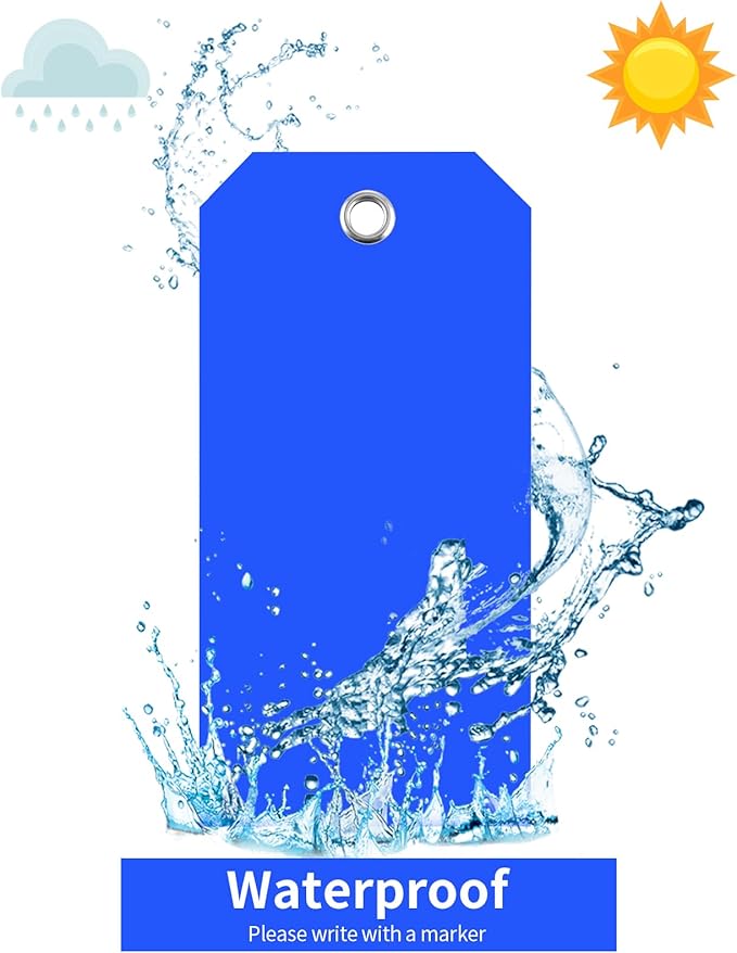 500 Plastic Shipping Tags with Wire - Image 3