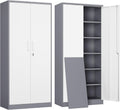 yizosh metal garage storage cabinet with 2 doors, main product view