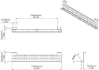Stand Up Desk Store Under Desk Cable Management Tray Black Horizontal Computer - Image 5