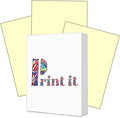 Print It - Vellum Bristol Colored Cardstock Cover Paper, 67 Lb, 8.5" X 11” by Unknown