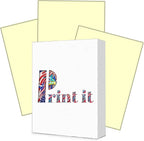 Print It - Vellum Bristol Colored Cardstock Cover Paper, 67 Lb, 8.5" X 11” by Unknown