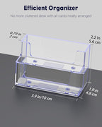 Uniclife 2 Pack Acrylic Business Card Holder - Image 2