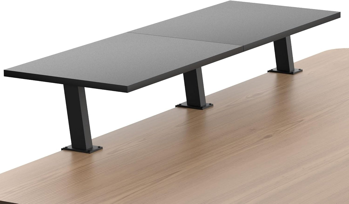 30-Inch Desktop Clamp-on Shelf & Monitor Riser, 2-in-1 Reversible Design ...