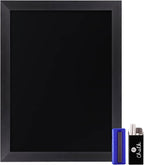 HBCY Creations 18" x 24" Rustic Black Solid Wood Frame Wall Chalkboard - Image 9