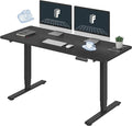 FLEXISPOT E6 3-Stage Dual Motor 60 x 24 Electric Standing Desk Sit Stand Up Desk by FlexiSpot