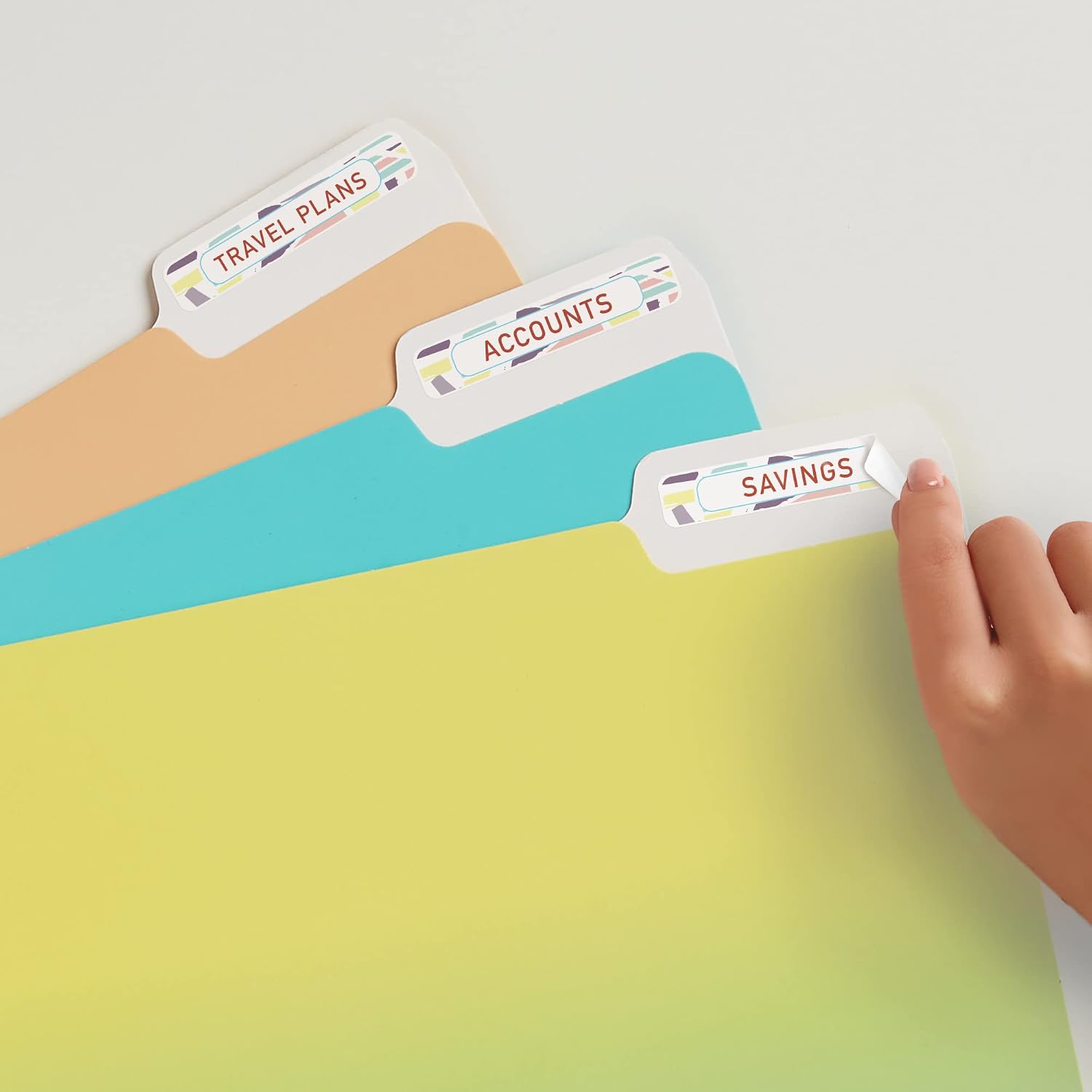 Avery File Folder Labels on 4" x 6" Sheets, Removable Adhesive, White, 2/3" x 3-7/16", 252 Labels (5230)
