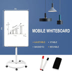 BIBOC Mobile Dry Erase Board – 40x28 inches Magnetic Portable Whiteboard Stand - Image 6