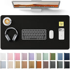 YSAGi Leather Desk Protector, Office Mat, Large Mouse Mat, Non-Slip PU Leather by YSAGi