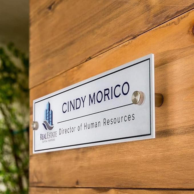Personalized Office Door Sign, Custom Acrylic Name Plate - Image 2