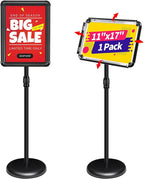 INNOVSIGN Adjustable Pedestal Sign Holder Stand 11x17Inch, Floor Standing by INNOVSIGN