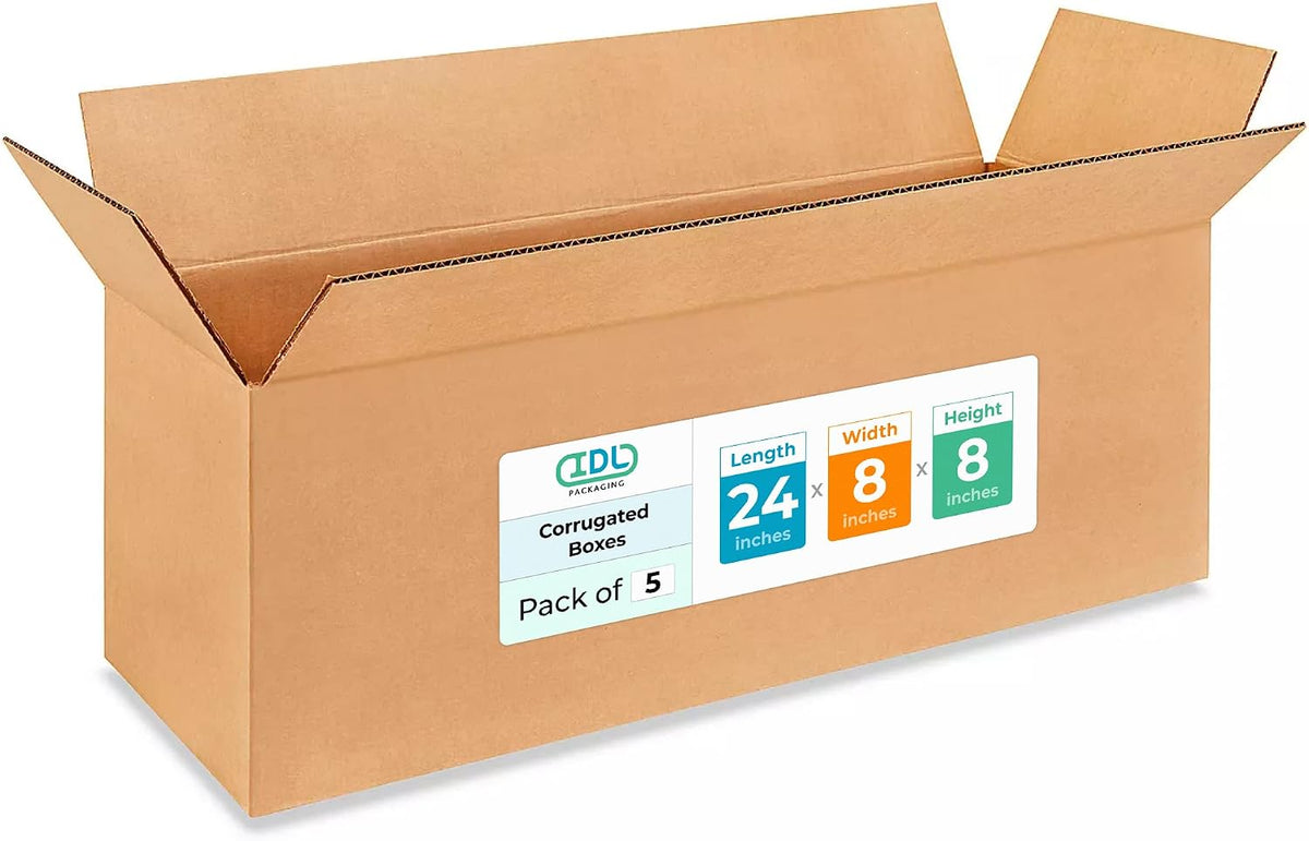 Long Moving & Shipping Boxes 24 x 8 x 8 inches