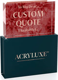 Personalized Gifts, Custom Quote Block Letter Board, Crystal-Clear Acrylic by MySignCenter