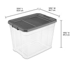 Sterilite 8-Pack Modular Stacker Box, Durable Clear Plastic Storage Bins - Image 2