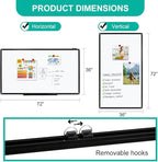 XIWODE Large 36x72 Inch Magnetic Dry Erase Whiteboard，Black Aluminum Frame - Image 2