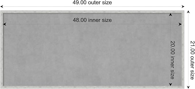 Amanti Art Silver Framed Magnetic Board 21x49 Oversize Vision Board - Image 4