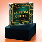 Personalized Gifts, Custom Quote Block Letter Board, Crystal-Clear Acrylic - Image 3
