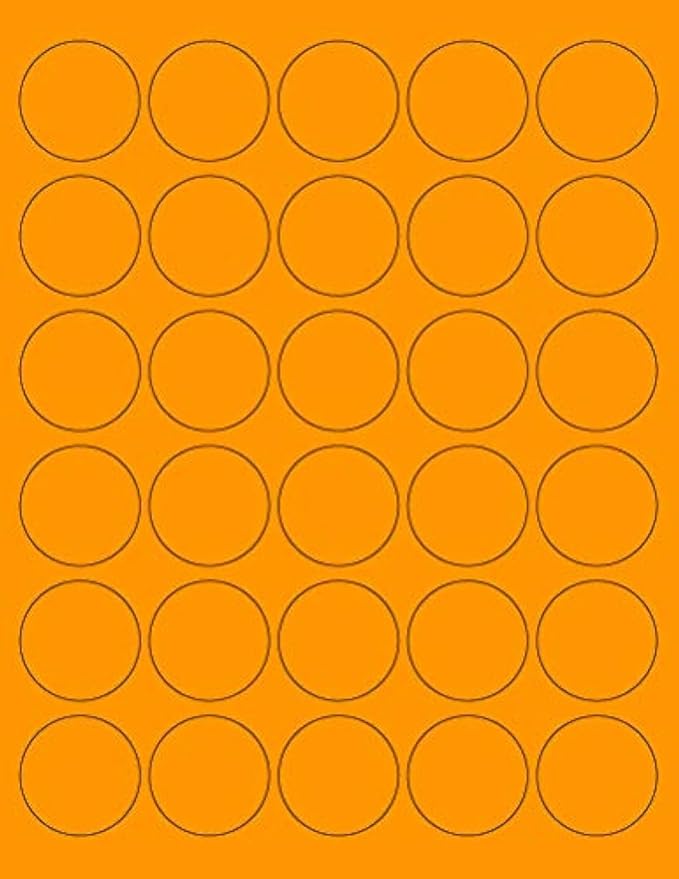 8-1/2 x 11" Neon Color High Light Fluorescent Labels by NextDayLabels