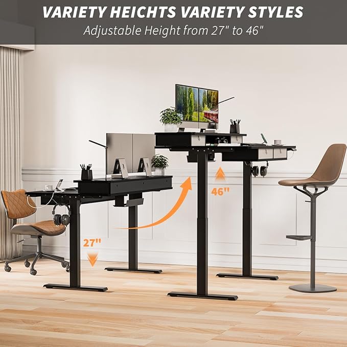 Kingant 63 x 30 Inch Electric Standing Desk - Image 7