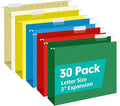 HERKKA Extra Capacity Hanging File Folders, 30 Pack Reinforced Letter Size by HERKKA