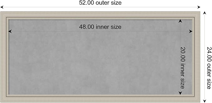 Amanti Art Silver Framed Magnetic Board 24x52 Oversize Vision Board - Image 4
