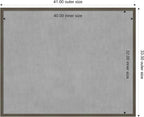 Amanti Art Grey Framed Magnetic Board 33x41 X-Large Vision Board - Image 4