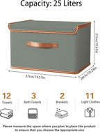 Tuza 4 Pack Storage Bins with Lids, Collapsible Closet Organizer Container - Image 2