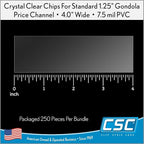 Clip Strip Corp. Price/Data Channel Label Holder Chips, 7.5 Mil Thick, Gondola - Image 6