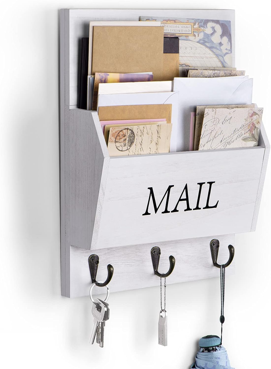 DLQuarts Mail Organizer with Key Holder