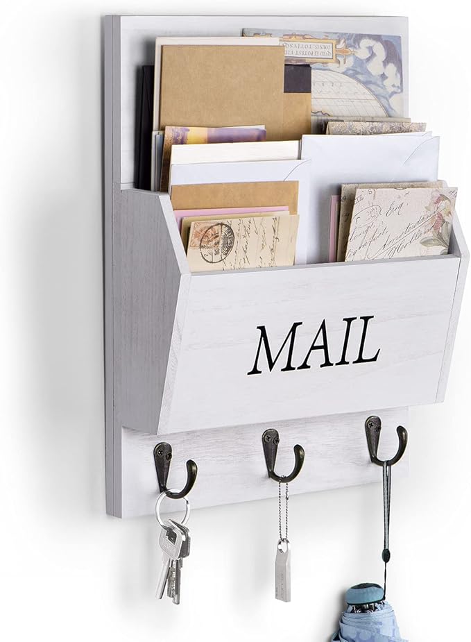 DLQuarts Mail Organizer with Key Holder by DLQuarts