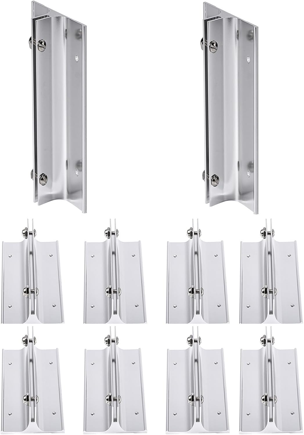 Aluminum Corridor Sign Holder, 10 Pack Direct Sign Mount Bracket, Design