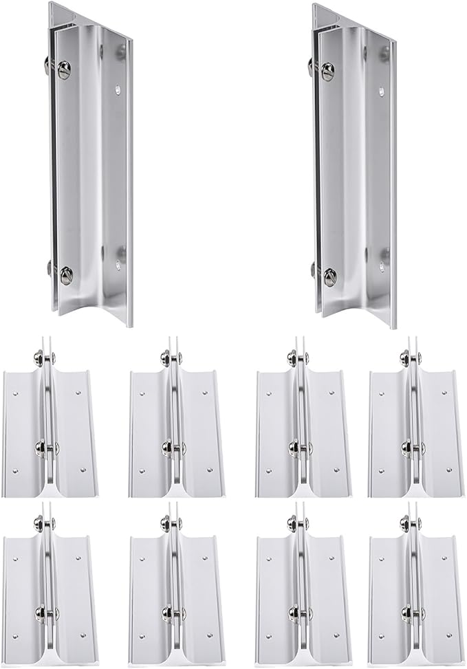 Aluminum Corridor Sign Holder, 10 Pack Direct Sign Mount Bracket, Design by SINKAA