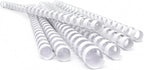 PAVO Premium 10 mm A4 21 Ring Plastic Binding Combs - White (Pack of 100)