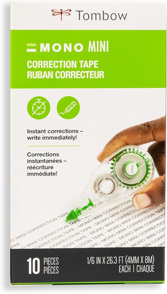 Tombow 68722 MONO Mini Correction Tape Easy to Use Applicator - Image 2