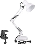 TORCHSTAR Metal Desk Lamp with Clamp, Swing Arm, Architect Adjustable Gooseneck by TORCHSTAR