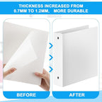 Henoyso 12 Pcs 3 Ring 2 Inch Binders Fits 8.5 x 11 Inch Letter Size Paper - Image 3