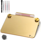 Gold Metallic Glossy Mirror Small White Board by TOWON