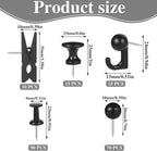 200 Pieces Push Pins Thumb Tacks Black Push Pins - Image 2