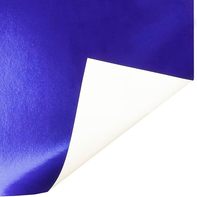 Hygloss Metallic Cardstock Sheets – 25 Shiny Dark Blue Sheets, 8.5” x 11” - Image 3
